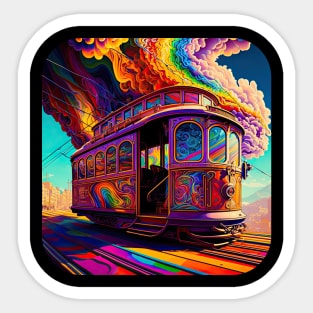 San Francisco Cable Car v2 (no text) Sticker